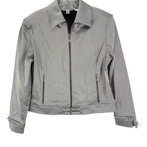 ST JOHN Silver Moto Jacket